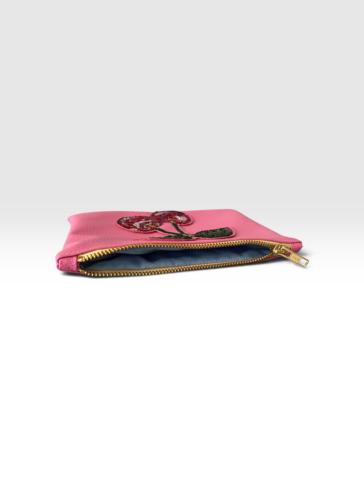 Cherries Clutch vegan leather