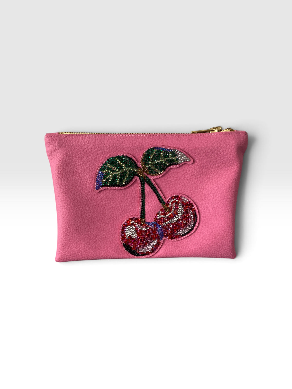 Cherries Clutch vegan leather